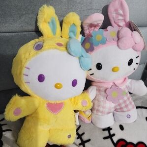 Hello Kitty Pink and Yellow Stuffed Animals